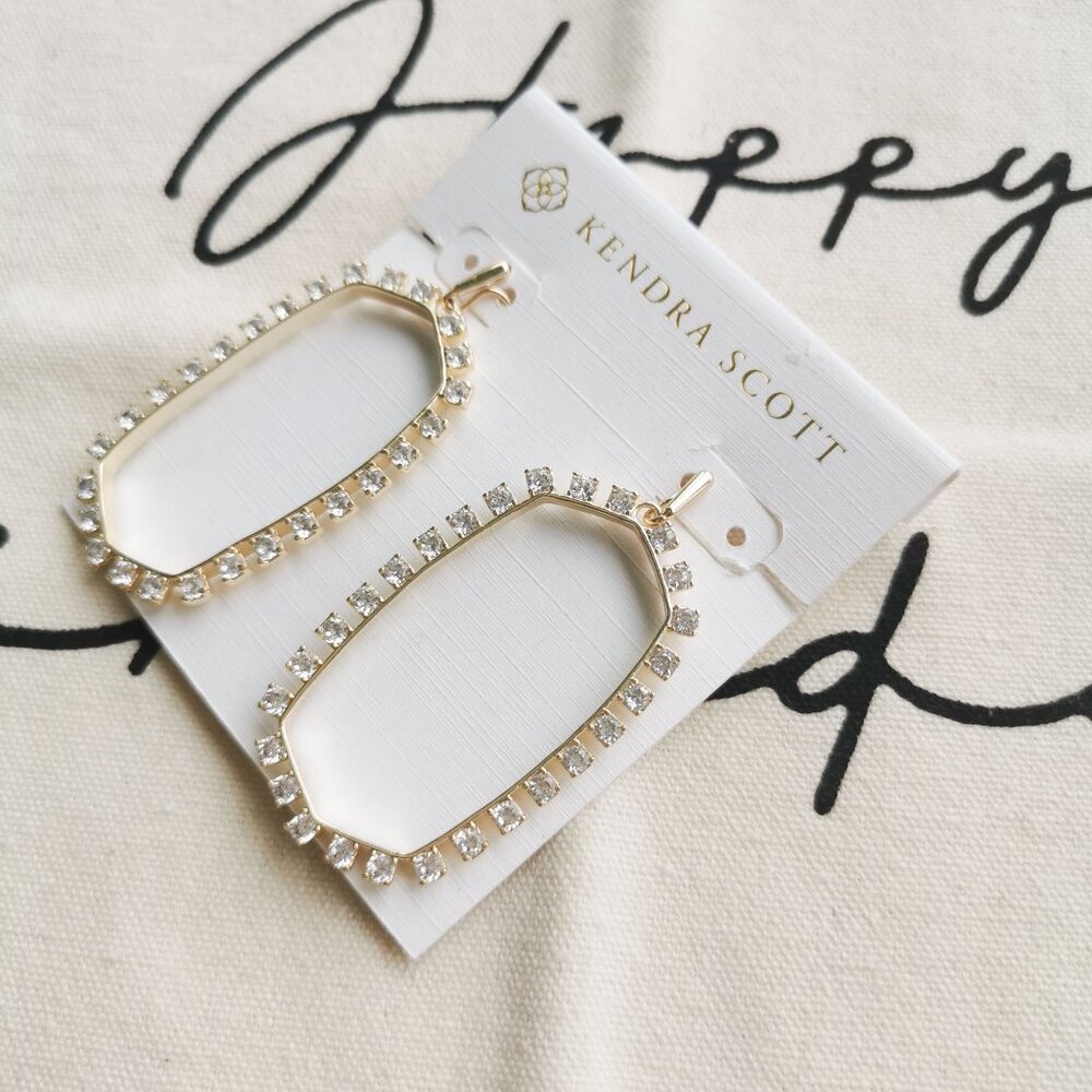 Kendra Scott Statement Earrings - Danielle Open F… - image 2